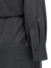 BRUNELLO CUCINELLI - BRUNELLO CUCINELLI - Wallet chemisier dress - Women’s Clothing