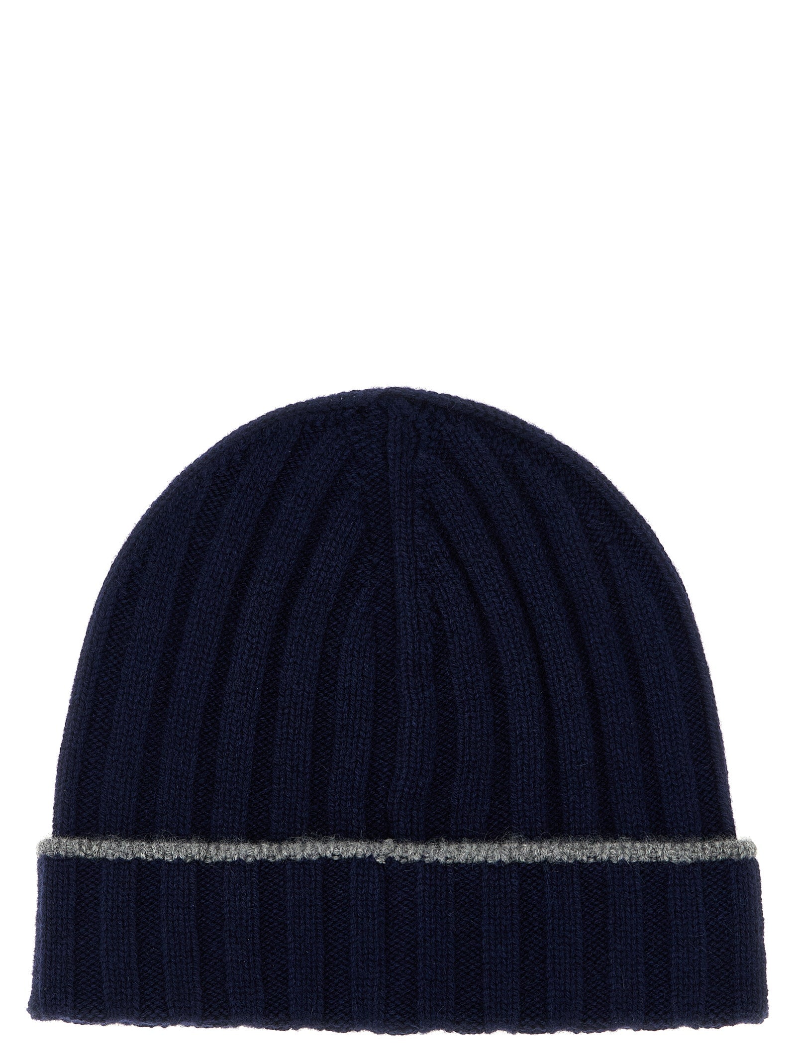 BRUNELLO CUCINELLI - BRUNELLO CUCINELLI - Cashmere turn-up beanie - Men’s Accessories