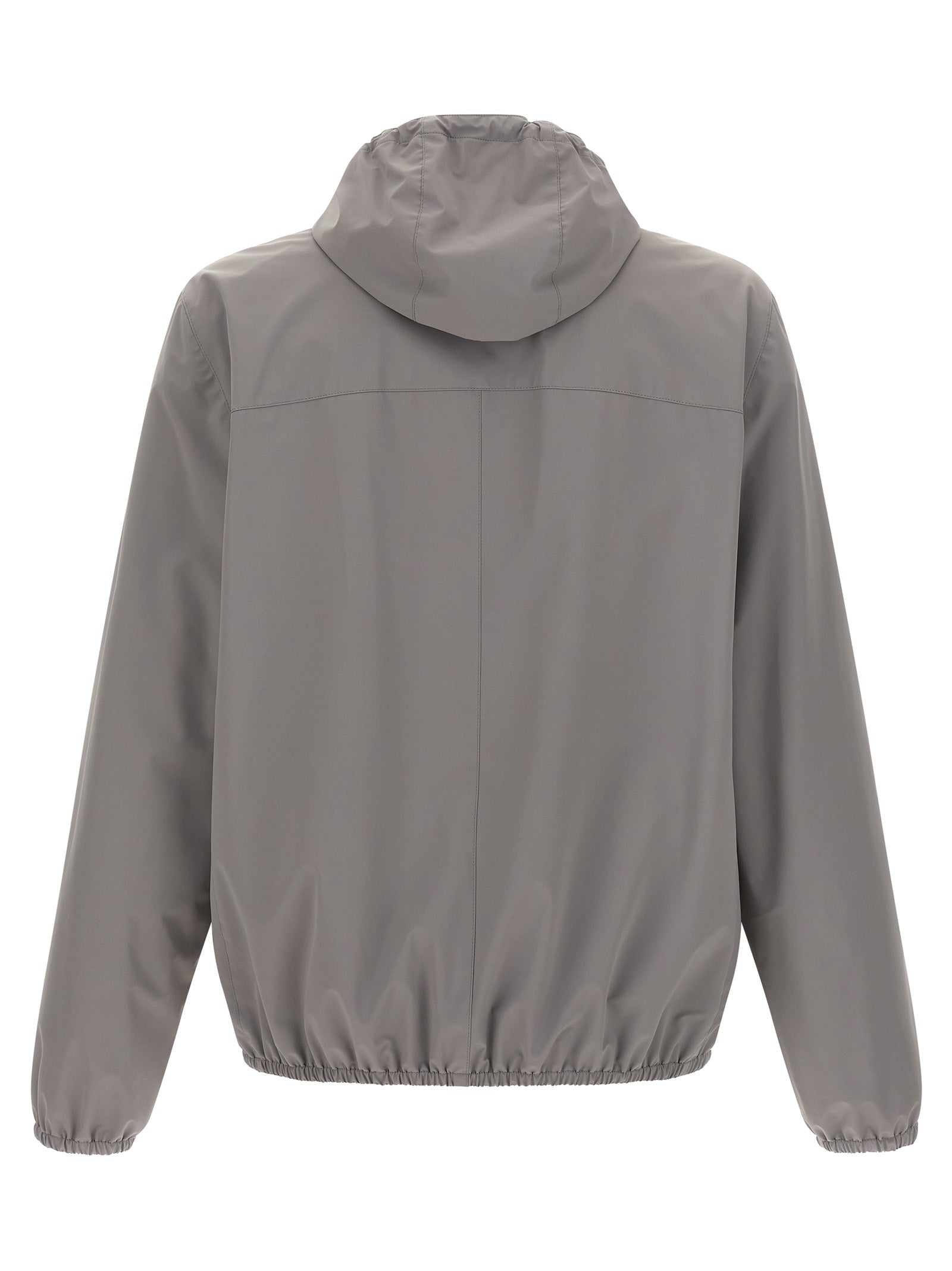 BRUNELLO CUCINELLI - BRUNELLO CUCINELLI - Logo embroidery windbreaker - Men’s Outerwear