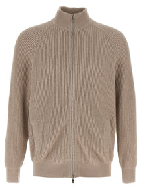 BRUNELLO CUCINELLI - BRUNELLO CUCINELLI - Zip cardigan - Men’s Knitwear