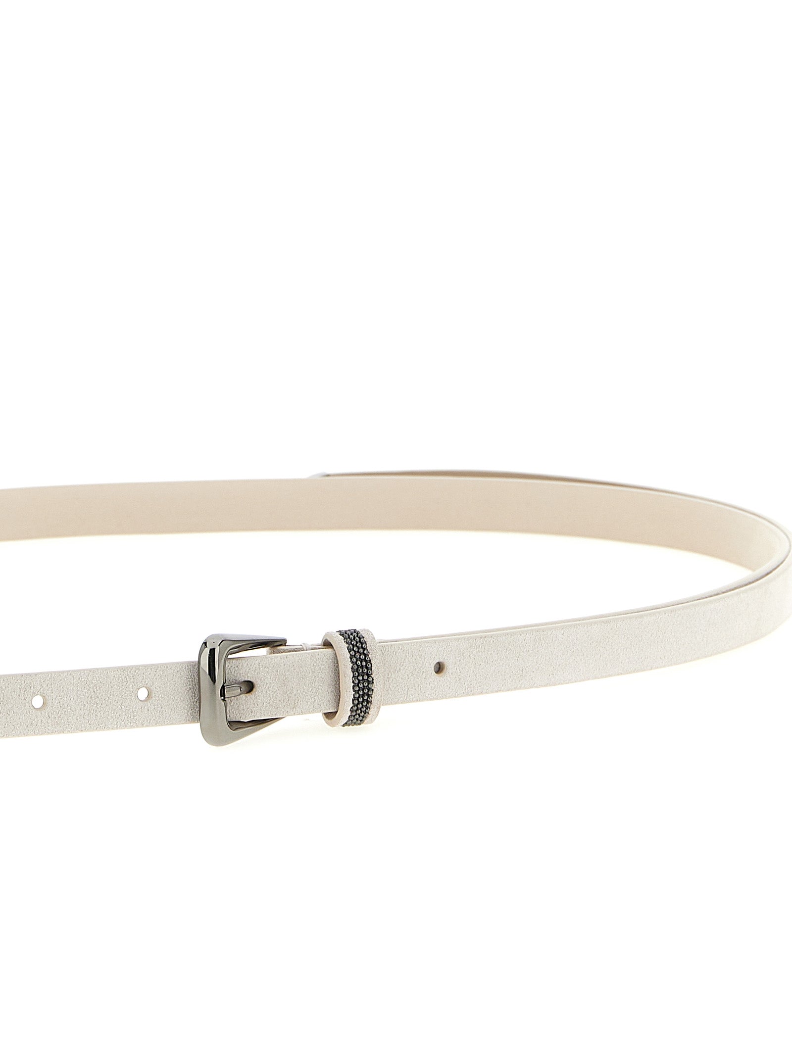 BRUNELLO CUCINELLI - BRUNELLO CUCINELLI - Monile suede belt - Women’s Accessories