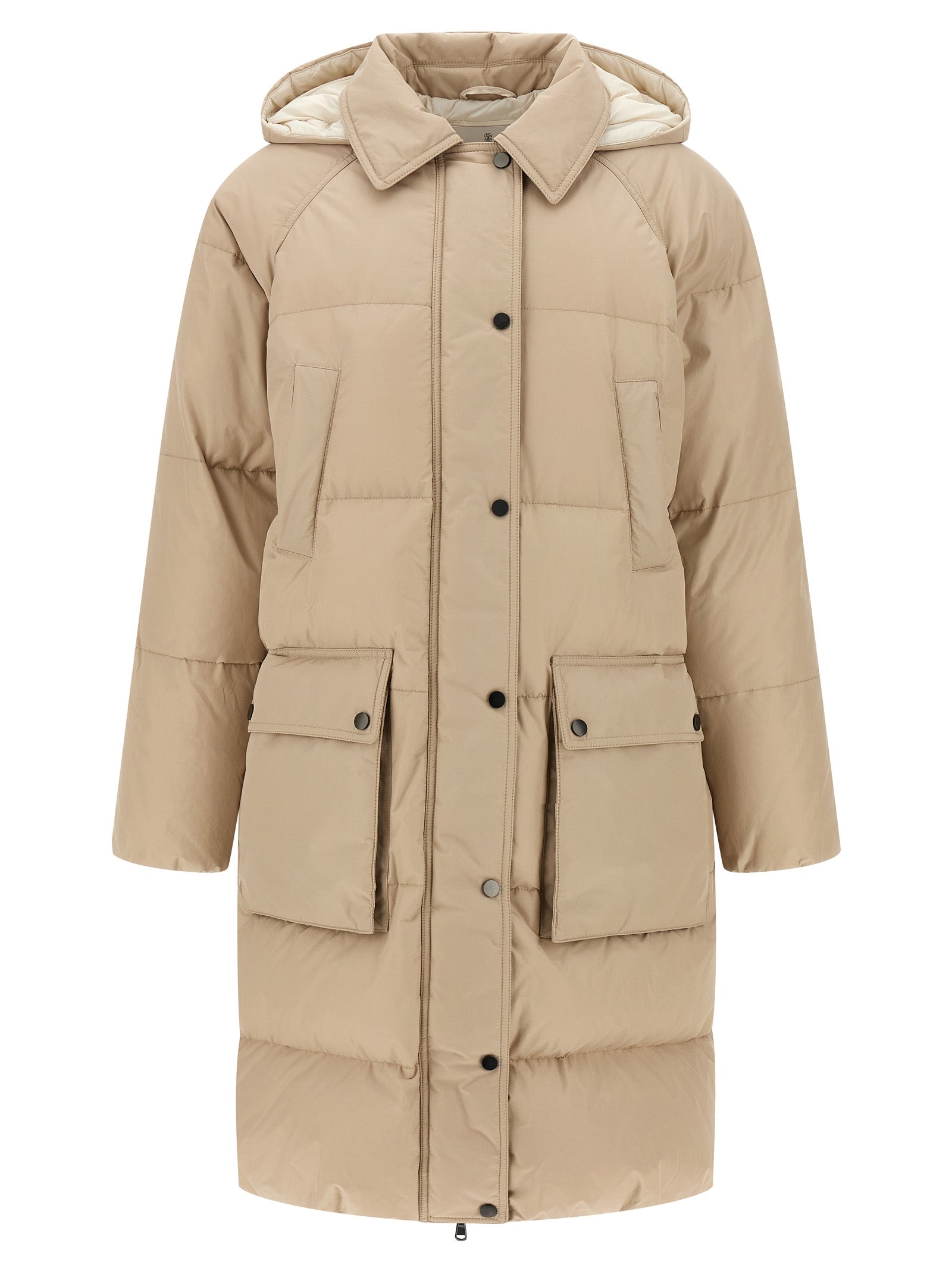 BRUNELLO CUCINELLI - BRUNELLO CUCINELLI - ’Shiny Zipper Pull’ down jacket - Women’s Outerwear
