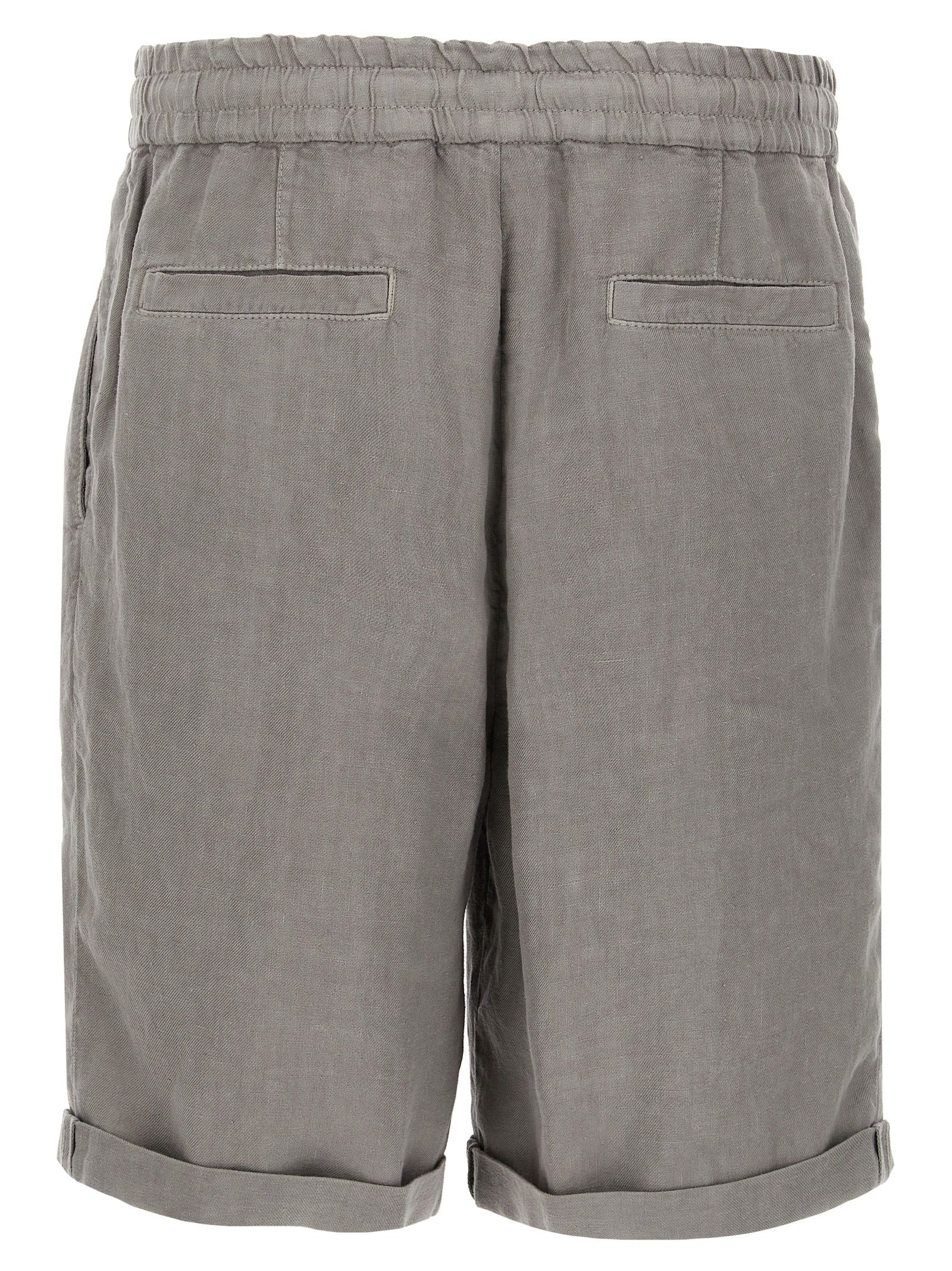 BRUNELLO CUCINELLI - BRUNELLO CUCINELLI - Linen bermuda shorts - Men’s Clothing