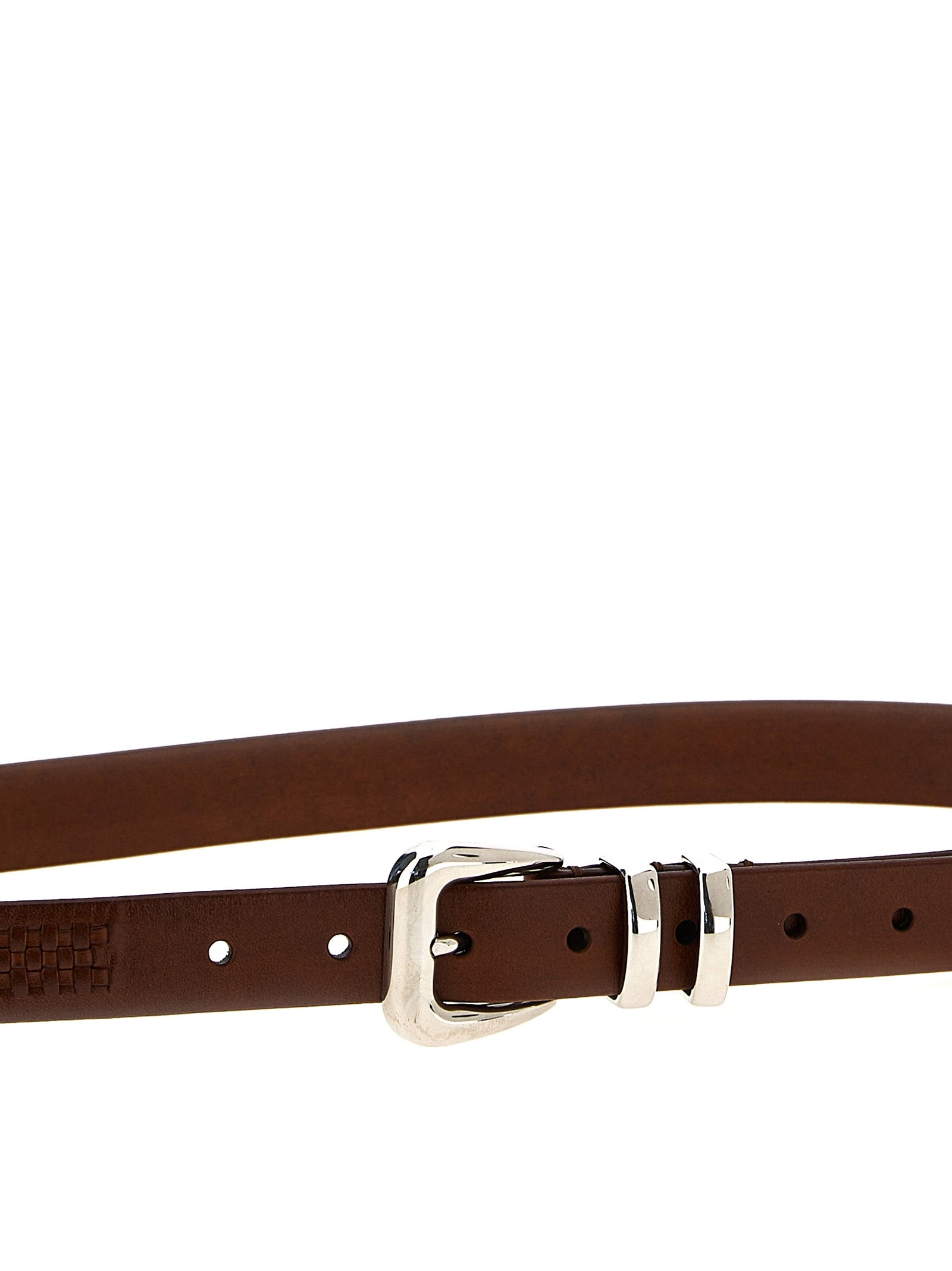 BRUNELLO CUCINELLI - BRUNELLO CUCINELLI - Leather belt - Men’s Accessories