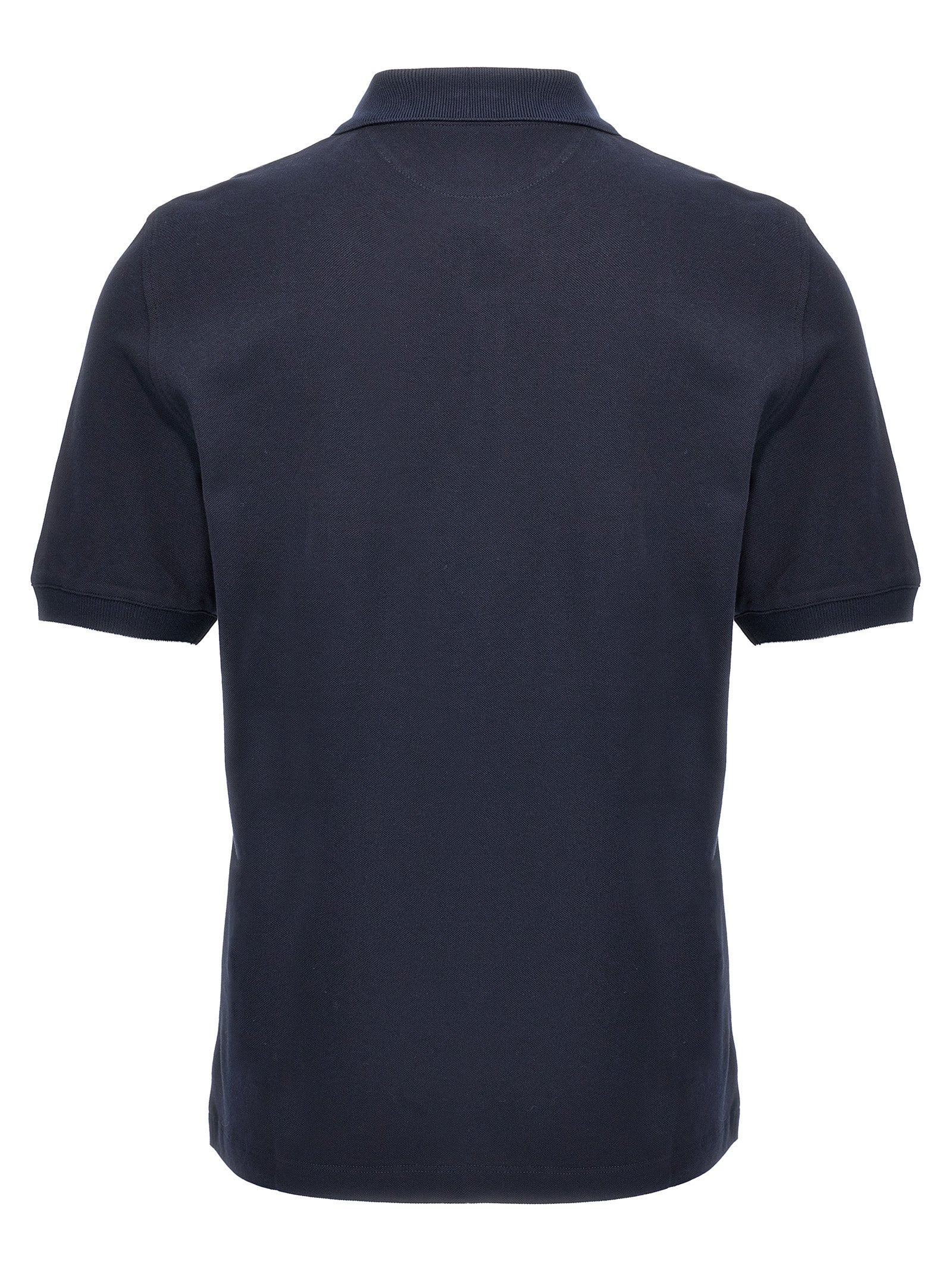 BRUNELLO CUCINELLI - BRUNELLO CUCINELLI - Logo piqué polo shirt - Men’s Tops