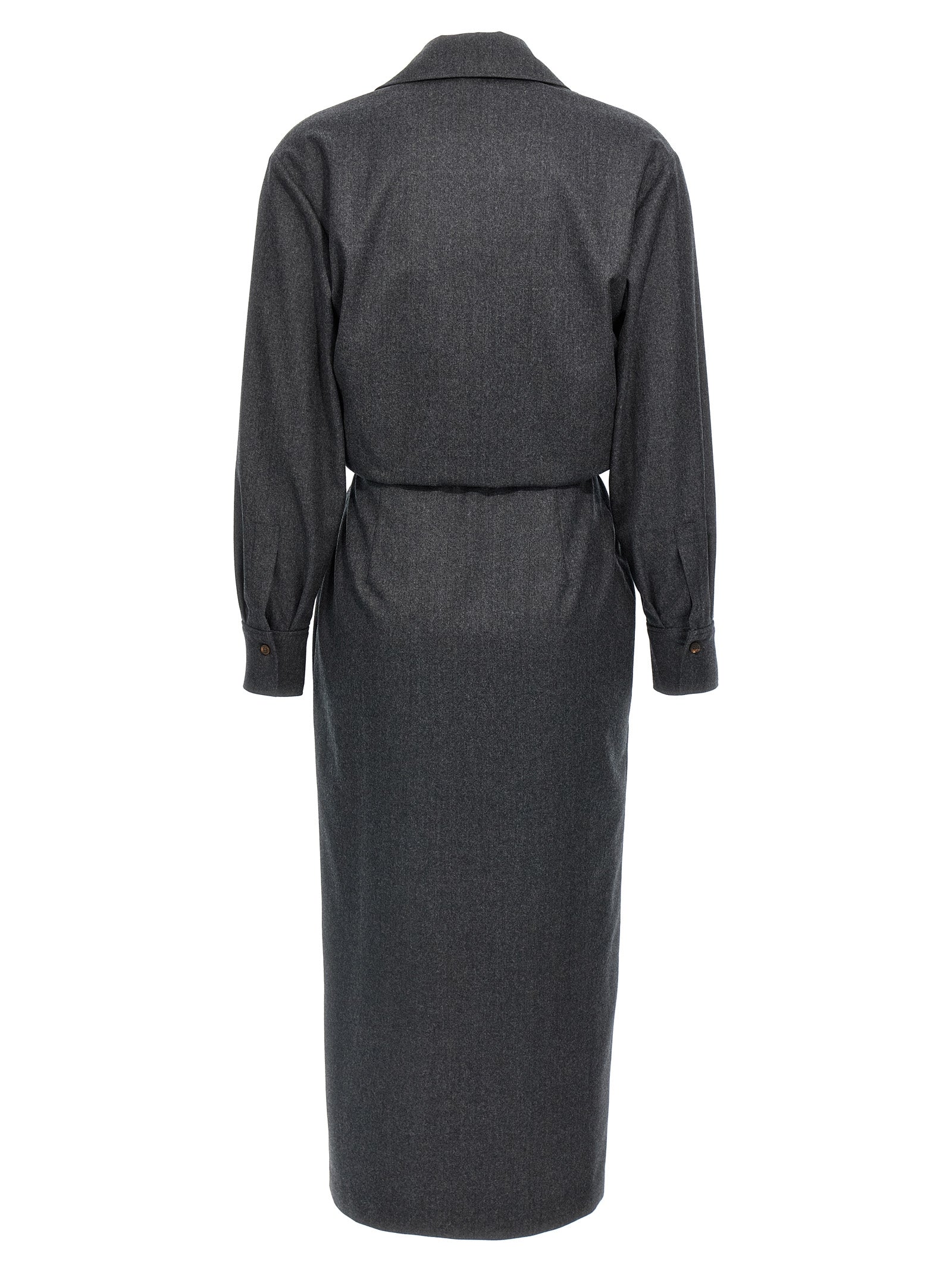 BRUNELLO CUCINELLI - BRUNELLO CUCINELLI - Wallet chemisier dress - Women’s Clothing