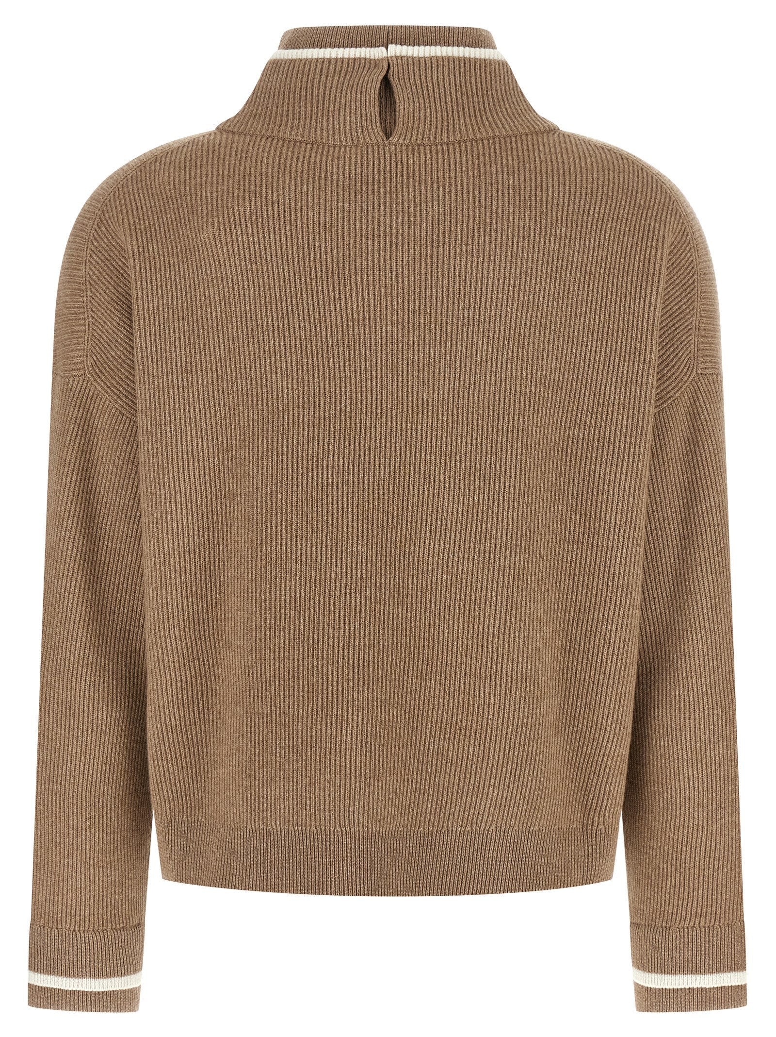 BRUNELLO CUCINELLI - BRUNELLO CUCINELLI - Double layer sweater - Women’s Knitwear