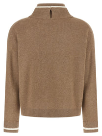 BRUNELLO CUCINELLI - BRUNELLO CUCINELLI - Double layer sweater - Women’s Knitwear