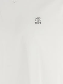 BRUNELLO CUCINELLI - BRUNELLO CUCINELLI - Logo embroidery t-shirt - Men’s Tops