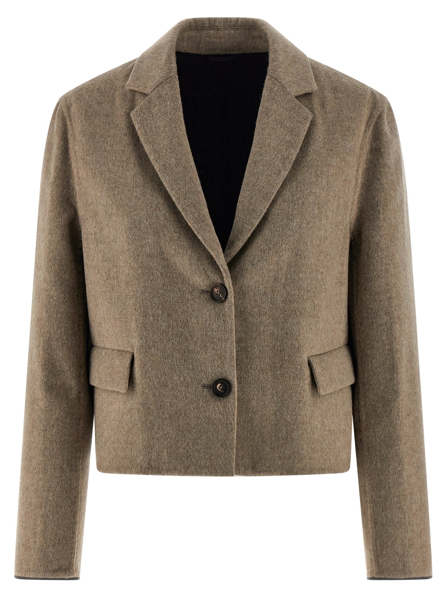 BRUNELLO CUCINELLI - BRUNELLO CUCINELLI - ’Crop’ blazer - Women’s Clothing