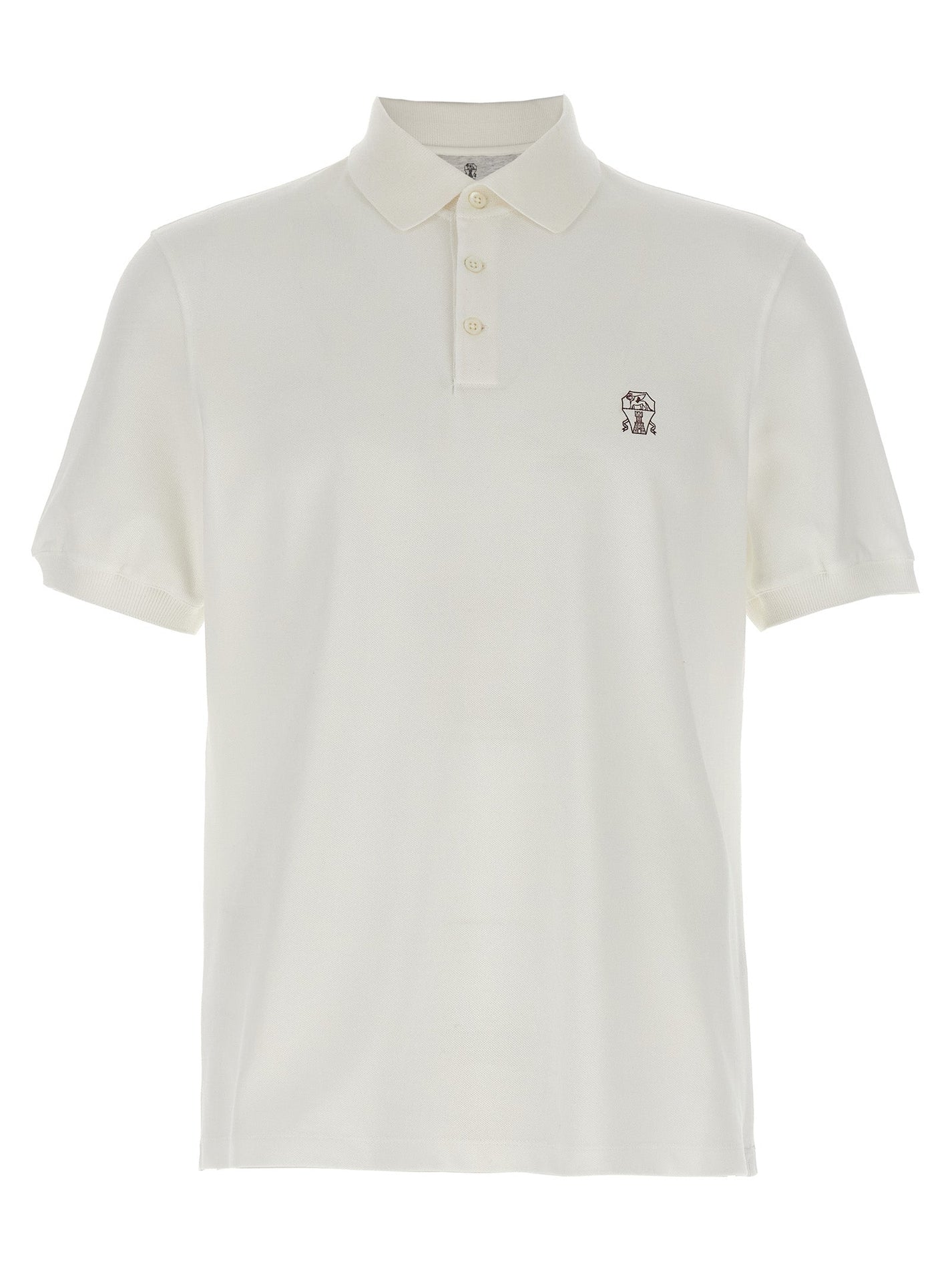 BRUNELLO CUCINELLI - BRUNELLO CUCINELLI - Piqué polo shirt - Men’s Tops