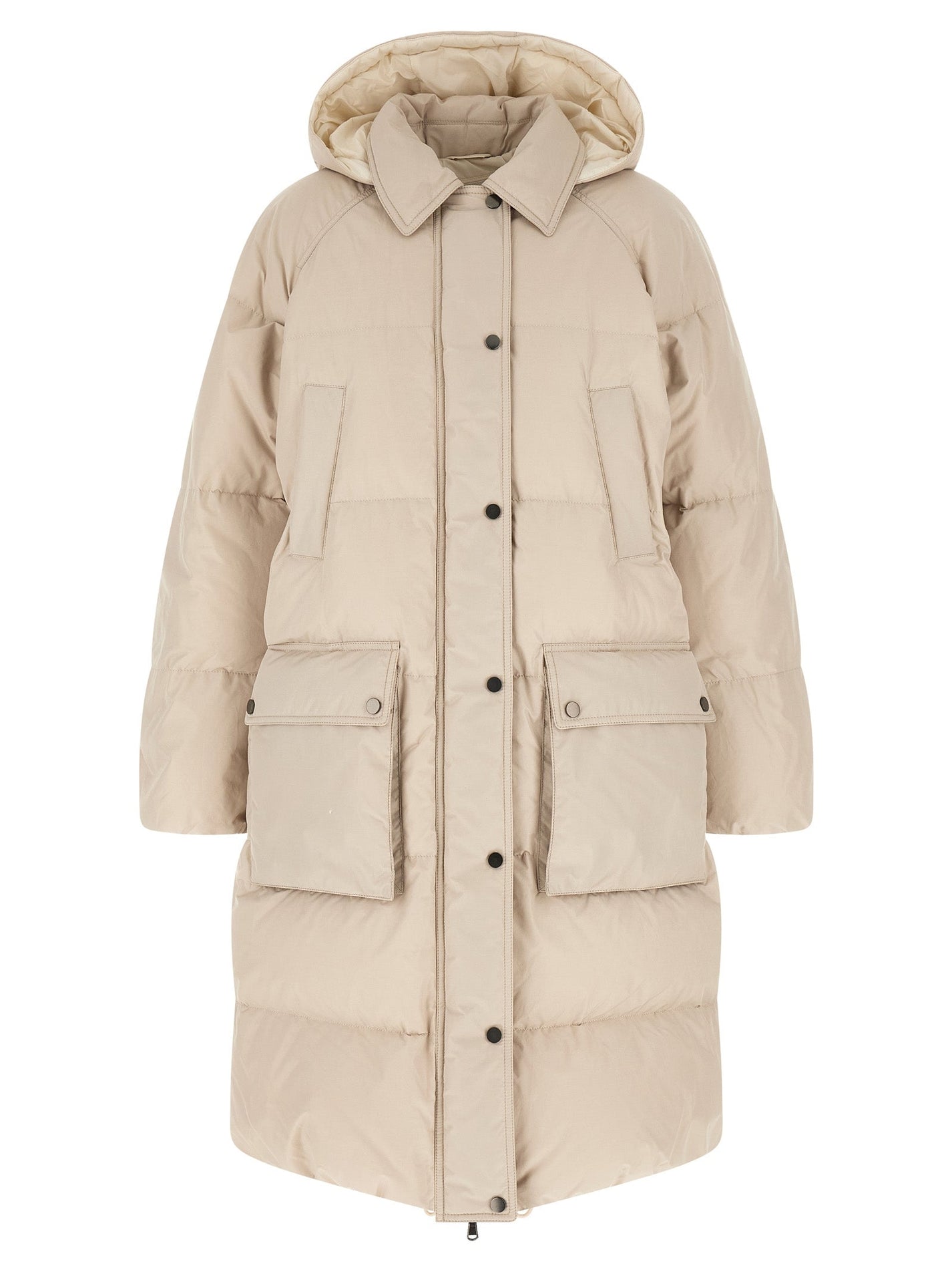 BRUNELLO CUCINELLI - BRUNELLO CUCINELLI - ’Shiny Zipper Pull’ down jacket - Women’s Outerwear