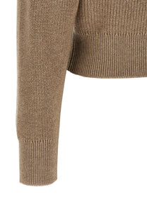 BRUNELLO CUCINELLI - BRUNELLO CUCINELLI - ’Shiny Flap Detail’ cropped cardigan - Women’s Knitwear