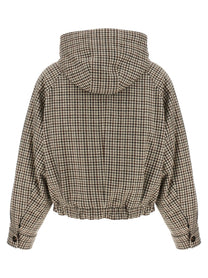 BRUNELLO CUCINELLI - BRUNELLO CUCINELLI - ’Shiny Zipper Pull’ check jacket - Women’s Outerwear