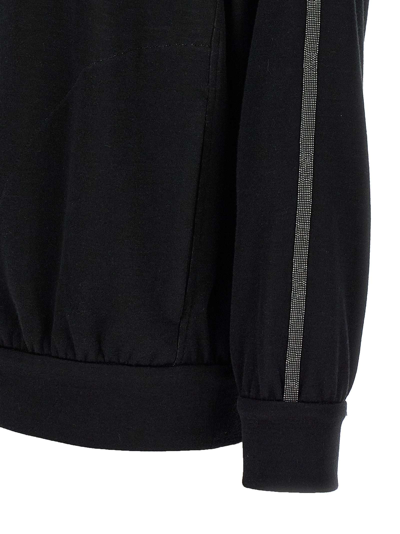 BRUNELLO CUCINELLI - BRUNELLO CUCINELLI - ’Shiny Trims’ hoodie - Women’s Sweatshirts