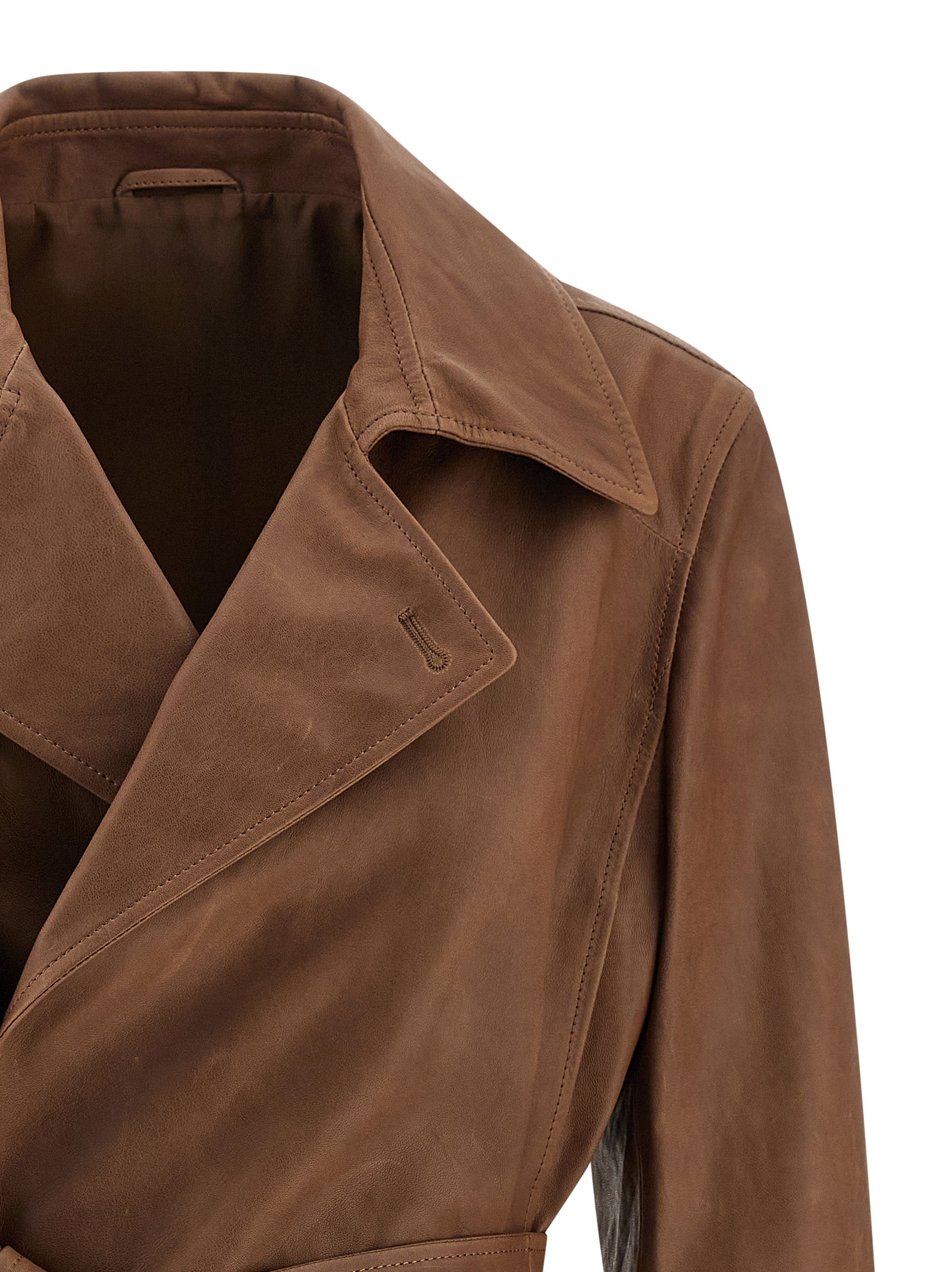 BRUNELLO CUCINELLI - BRUNELLO CUCINELLI - ’Crop’ trench coat - Women’s Outerwear