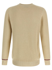 BRUNELLO CUCINELLI - BRUNELLO CUCINELLI - Waffle stitch cotton sweater - Men’s Knitwear