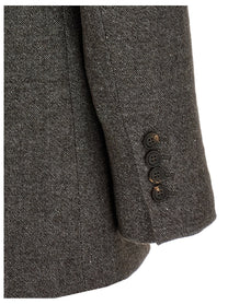 BRUNELLO CUCINELLI - BRUNELLO CUCINELLI - Blazer tweed Monile - Women’s Clothing