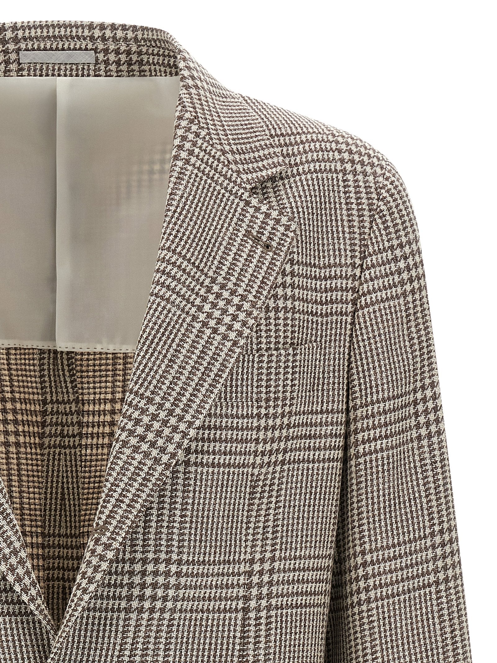 BRUNELLO CUCINELLI - BRUNELLO CUCINELLI - Houndstooth blazer - Men’s Clothing