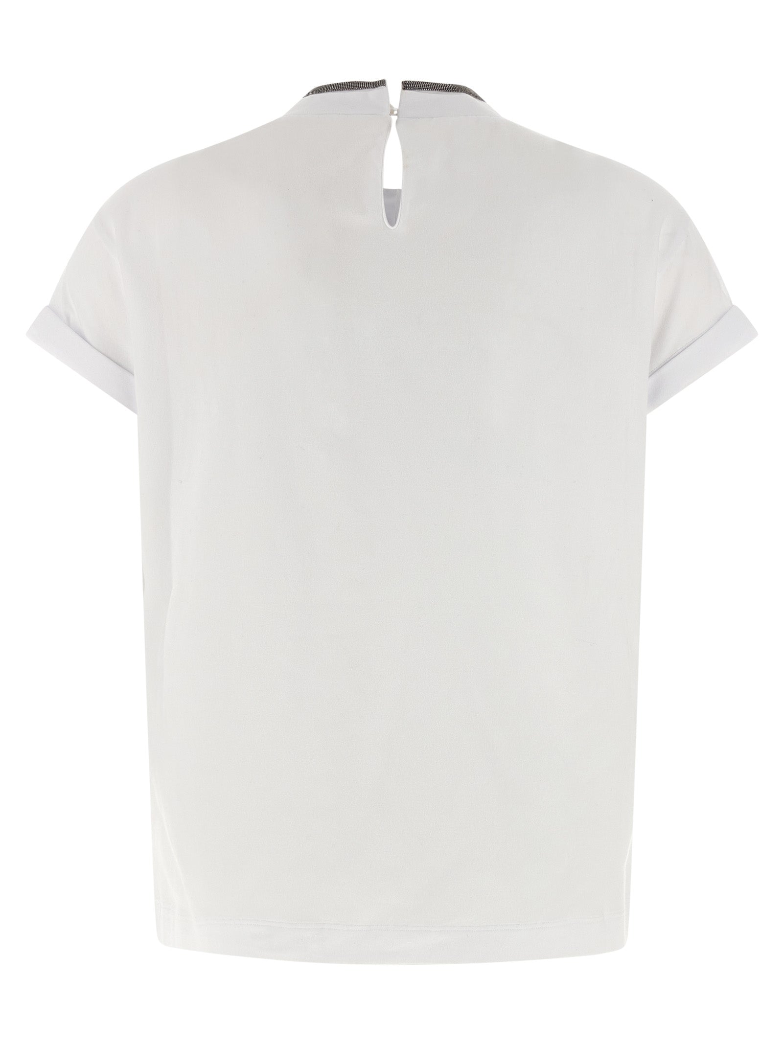 BRUNELLO CUCINELLI - BRUNELLO CUCINELLI - ‘Monile’ jersey T-shirt - Women’s Tops