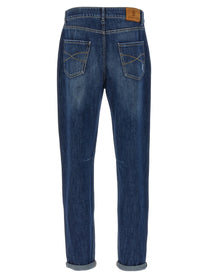 BRUNELLO CUCINELLI - BRUNELLO CUCINELLI - Used effect jeans - Men’s Clothing