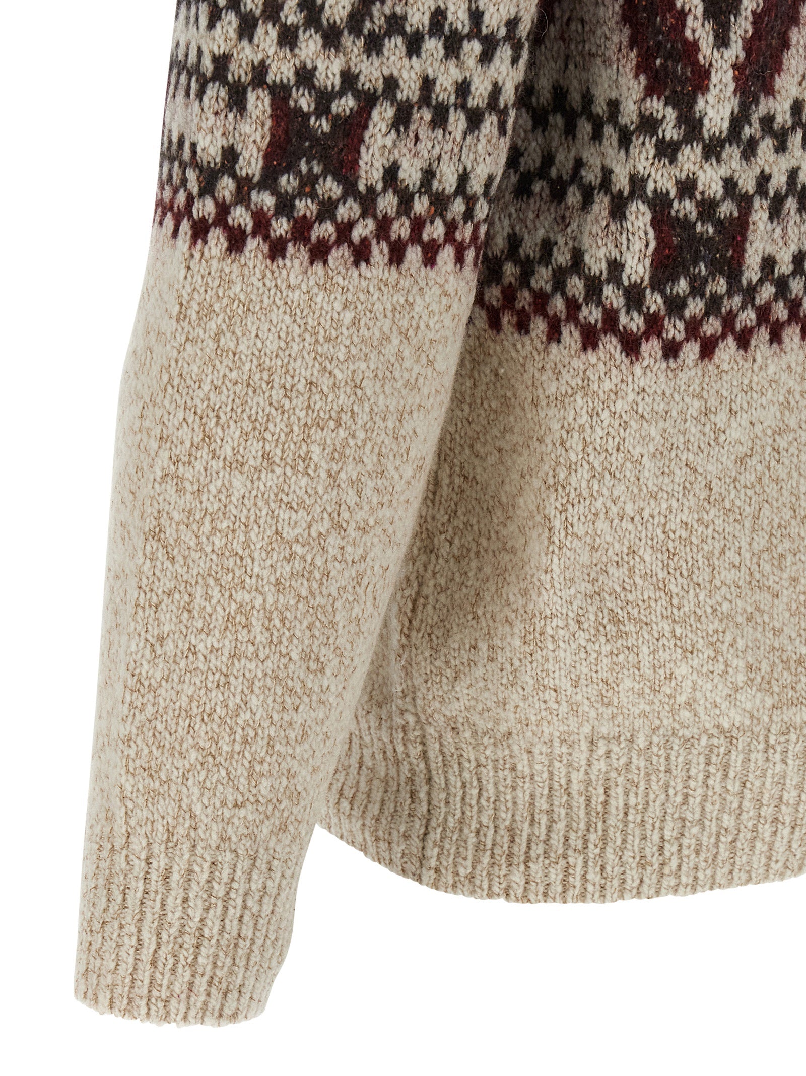 BRUNELLO CUCINELLI - BRUNELLO CUCINELLI - ’Geometric Jacquard’ sweater - Men’s Knitwear