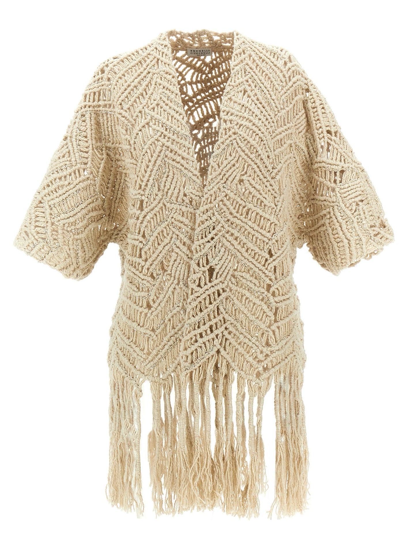 BRUNELLO CUCINELLI - BRUNELLO CUCINELLI - ’OPERA Dazzling Macramé’ cardigan - Women’s Knitwear