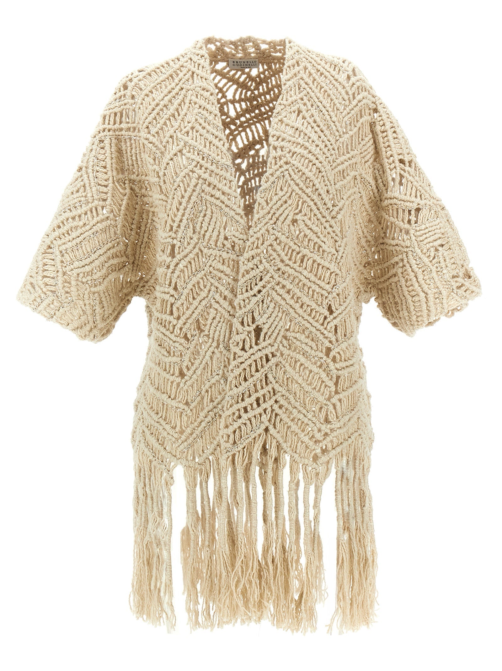BRUNELLO CUCINELLI - BRUNELLO CUCINELLI - ’OPERA Dazzling Macramé’ cardigan - Women’s Knitwear