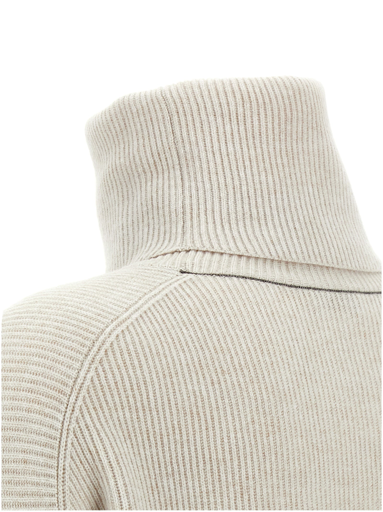 BRUNELLO CUCINELLI - BRUNELLO CUCINELLI - Ribbed turtleneck sweater - Women’s Knitwear