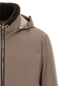 BRUNELLO CUCINELLI - BRUNELLO CUCINELLI - Sherling neck bomber jacket - Men’s Outerwear