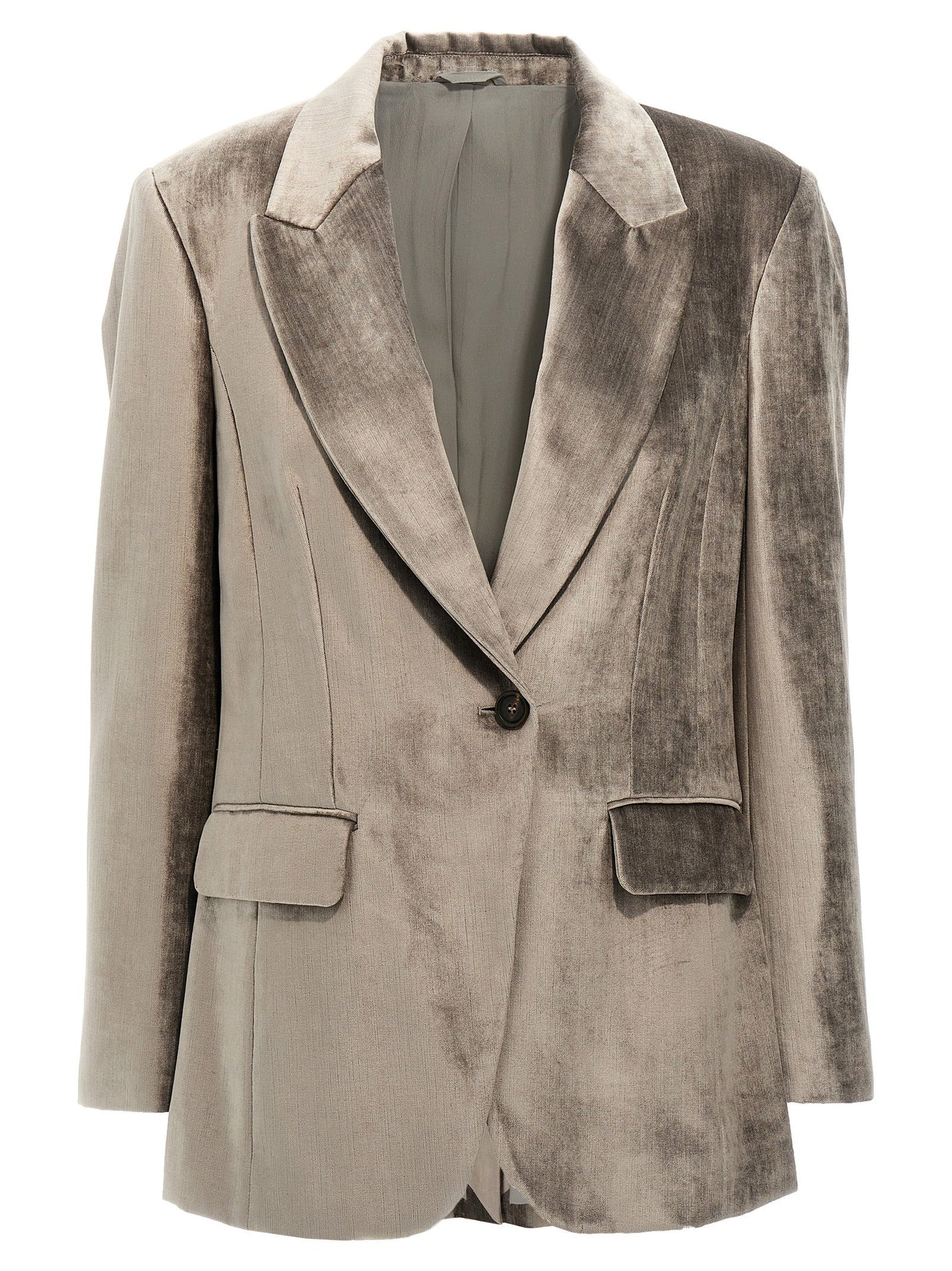 BRUNELLO CUCINELLI - BRUNELLO CUCINELLI - Single-breasted chenille blazer - Women’s Clothing