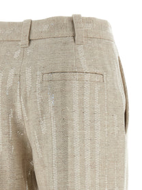 BRUNELLO CUCINELLI - BRUNELLO CUCINELLI - Herringbone pants - Women’s Pants