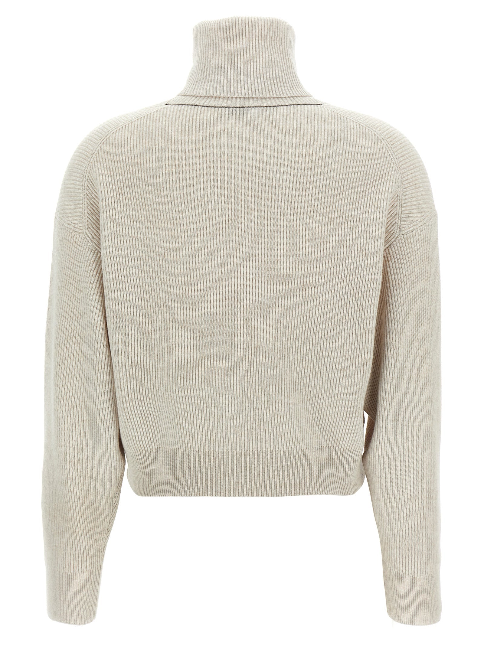 BRUNELLO CUCINELLI - BRUNELLO CUCINELLI - Ribbed turtleneck sweater - Women’s Knitwear