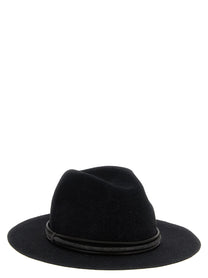 BRUNELLO CUCINELLI - BRUNELLO CUCINELLI - Jewel leather hat - Women’s Accessories
