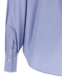 BRUNELLO CUCINELLI - BRUNELLO CUCINELLI - ’Shiny Collar Detail’ shirt - Women’s Tops