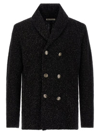 BRUNELLO CUCINELLI - BRUNELLO CUCINELLI - Double-breasted cardigan - Men’s Knitwear