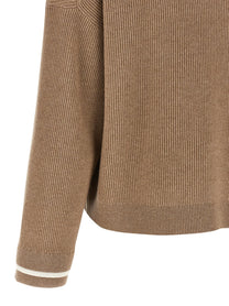 BRUNELLO CUCINELLI - BRUNELLO CUCINELLI - Double layer sweater - Women’s Knitwear
