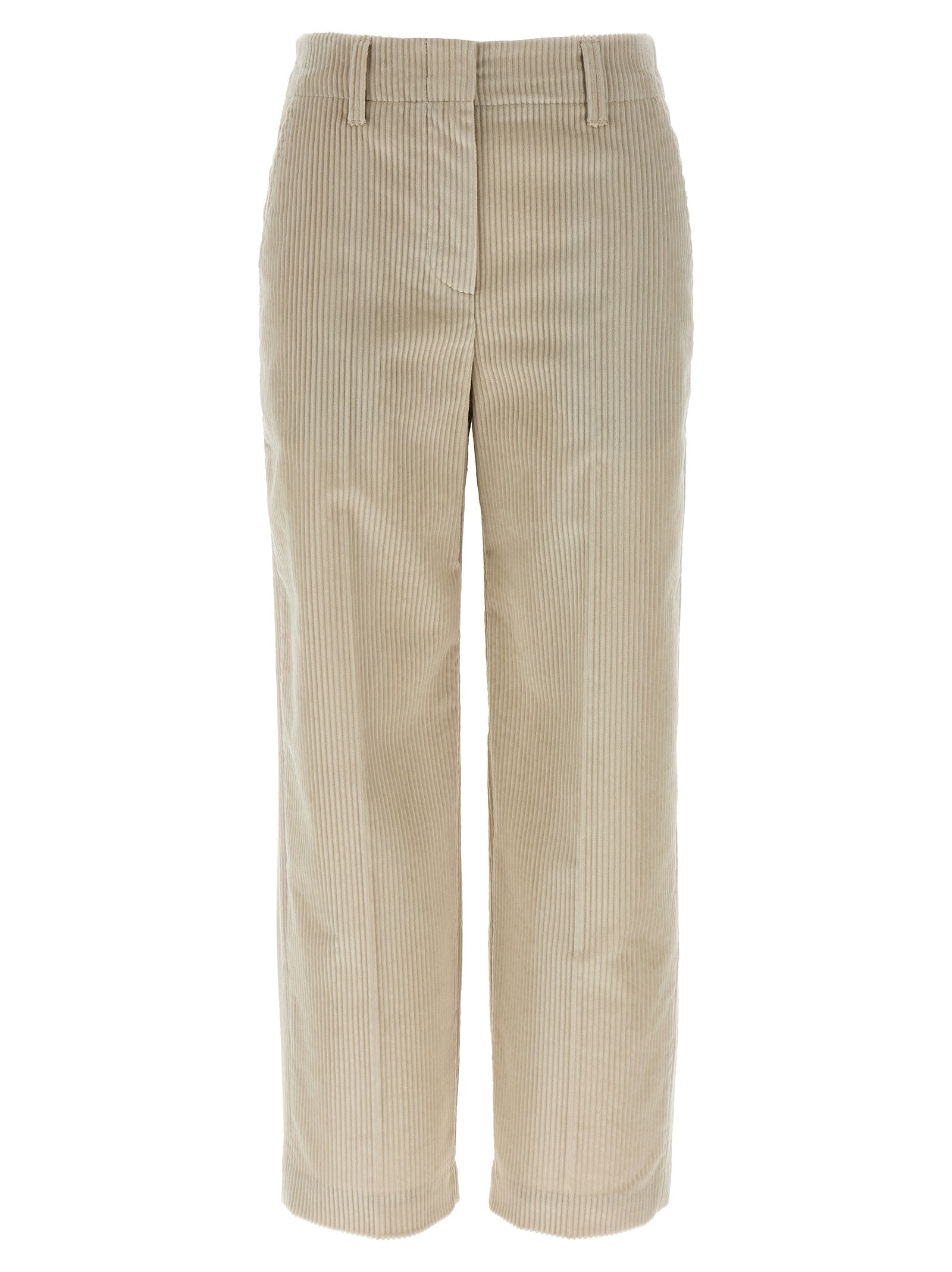 BRUNELLO CUCINELLI - BRUNELLO CUCINELLI - Monile velvet pants - Women’s Pants