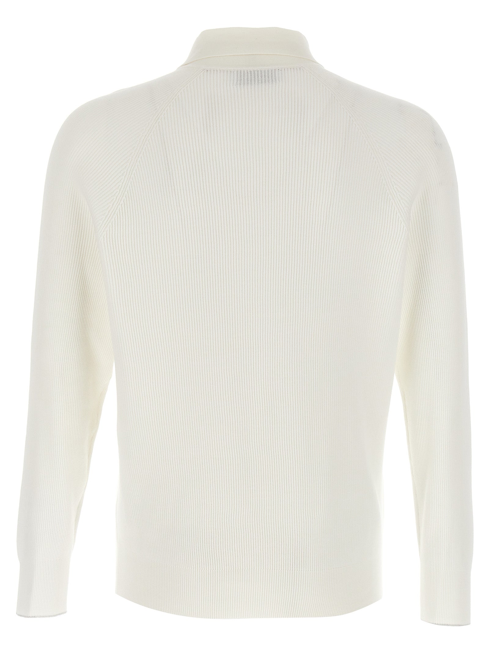 BRUNELLO CUCINELLI - BRUNELLO CUCINELLI - Ribbed polo shirt - Men’s Tops