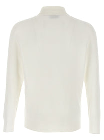 BRUNELLO CUCINELLI - BRUNELLO CUCINELLI - Ribbed polo shirt - Men’s Tops