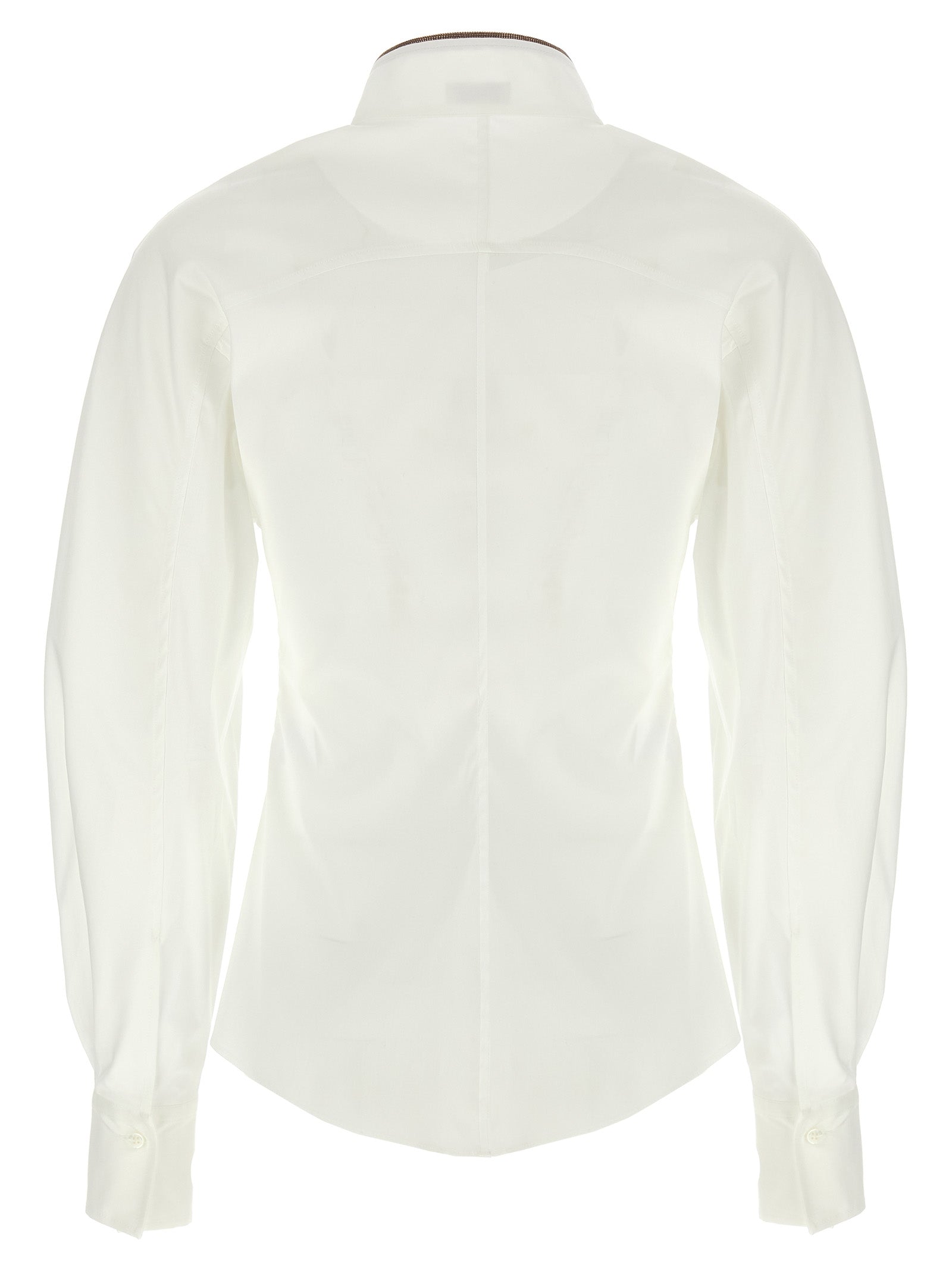 BRUNELLO CUCINELLI - BRUNELLO CUCINELLI - ’Shiny Collar Detail’ shirt - Women’s Tops