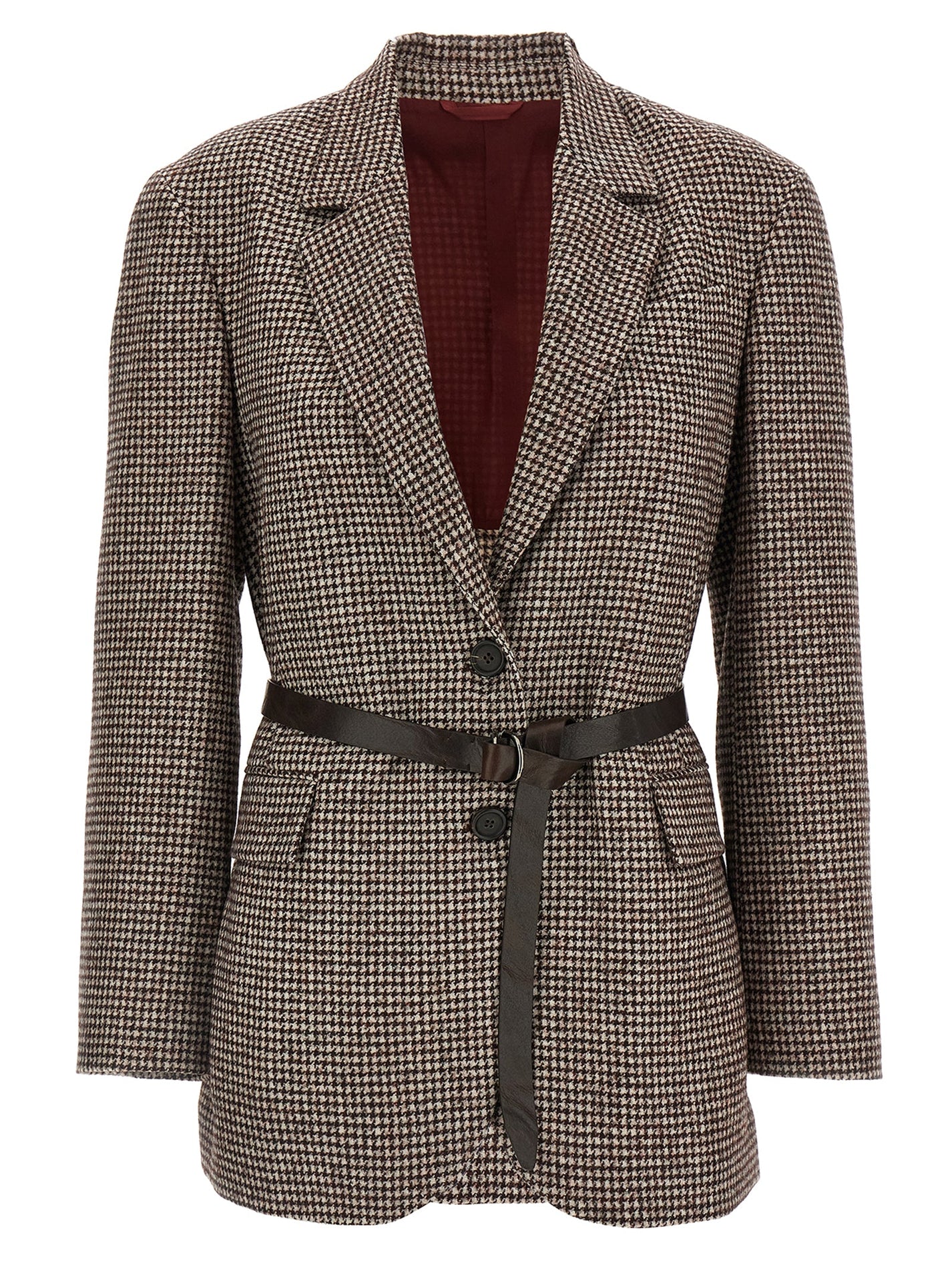 BRUNELLO CUCINELLI - BRUNELLO CUCINELLI - Houndstooth blazer - Women’s Clothing
