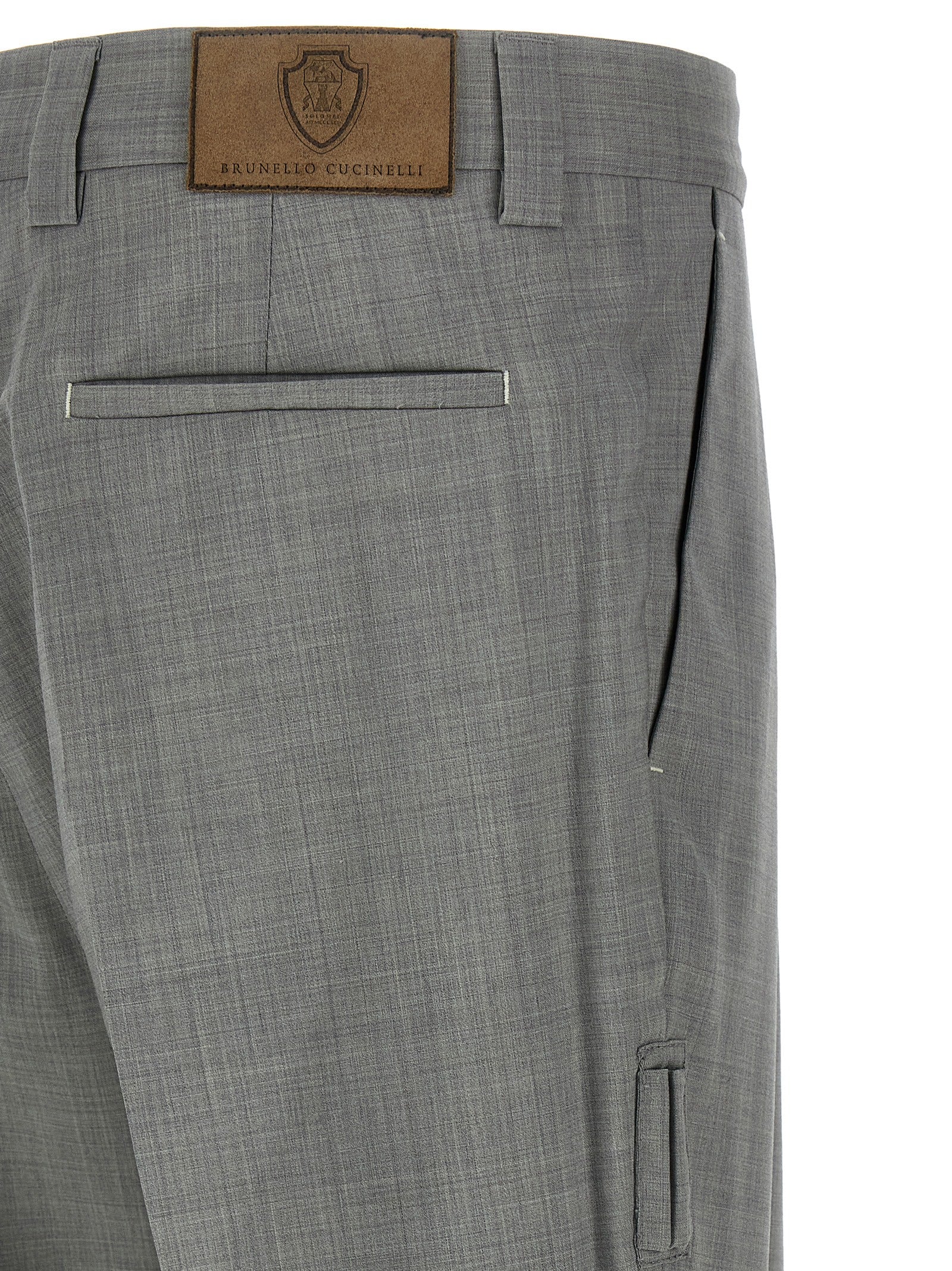 BRUNELLO CUCINELLI - BRUNELLO CUCINELLI - Mélange wool pants - Men’s Pants