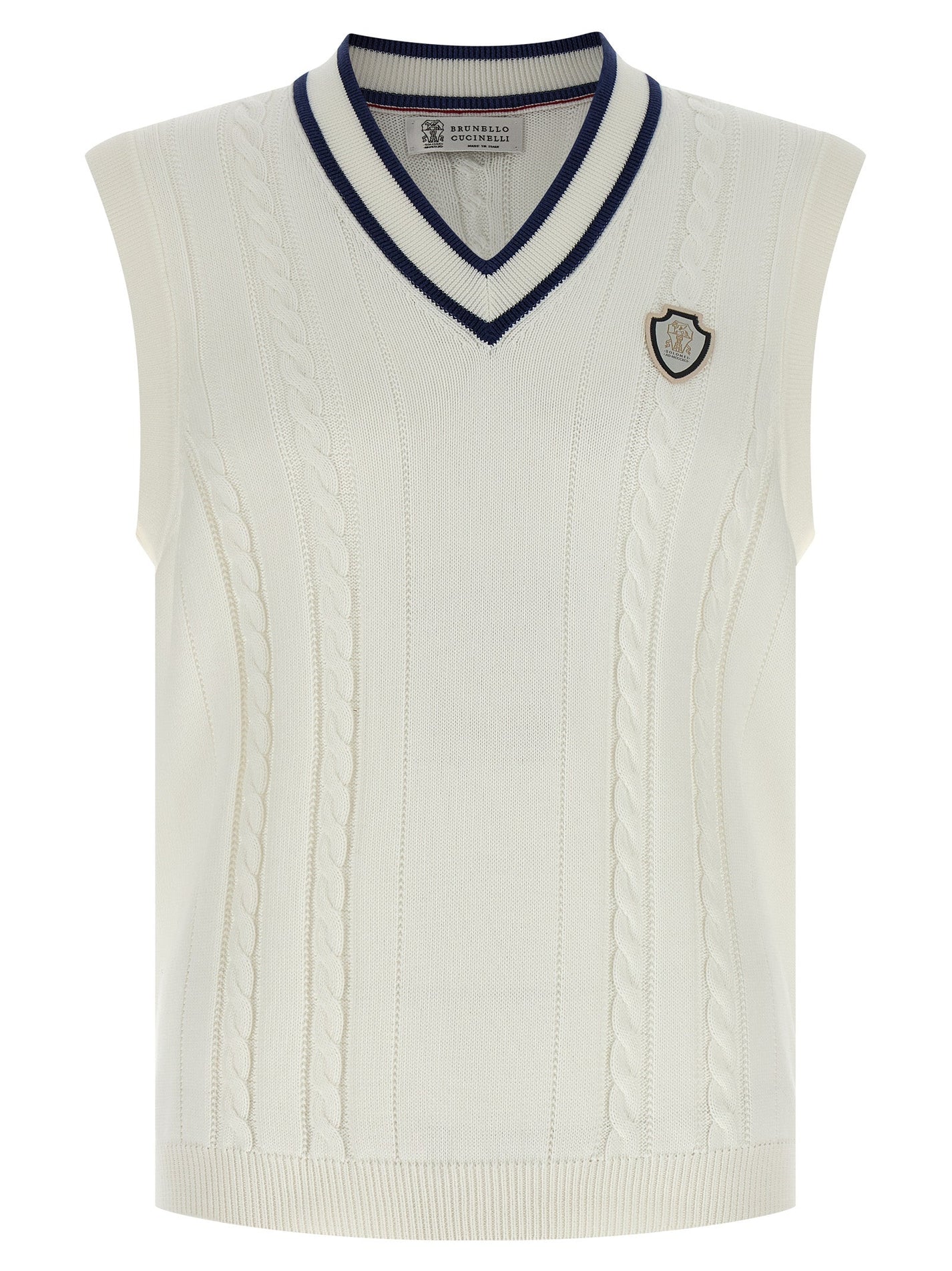 BRUNELLO CUCINELLI - BRUNELLO CUCINELLI - Cotton braided vest - Men’s Outerwear