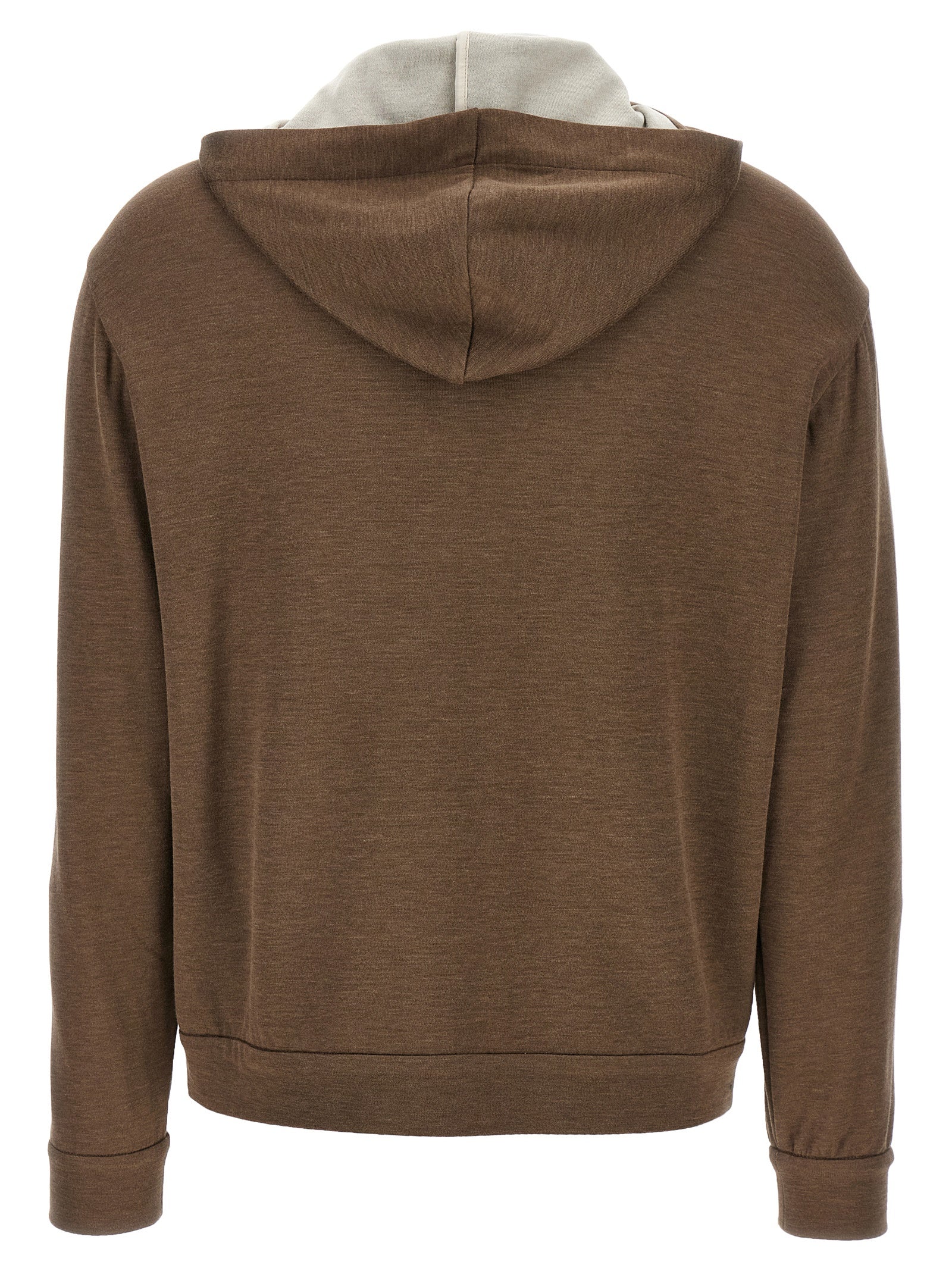 BRUNELLO CUCINELLI - BRUNELLO CUCINELLI - ’Precious Zipper Pull’ hoodie - Women’s Sweatshirts