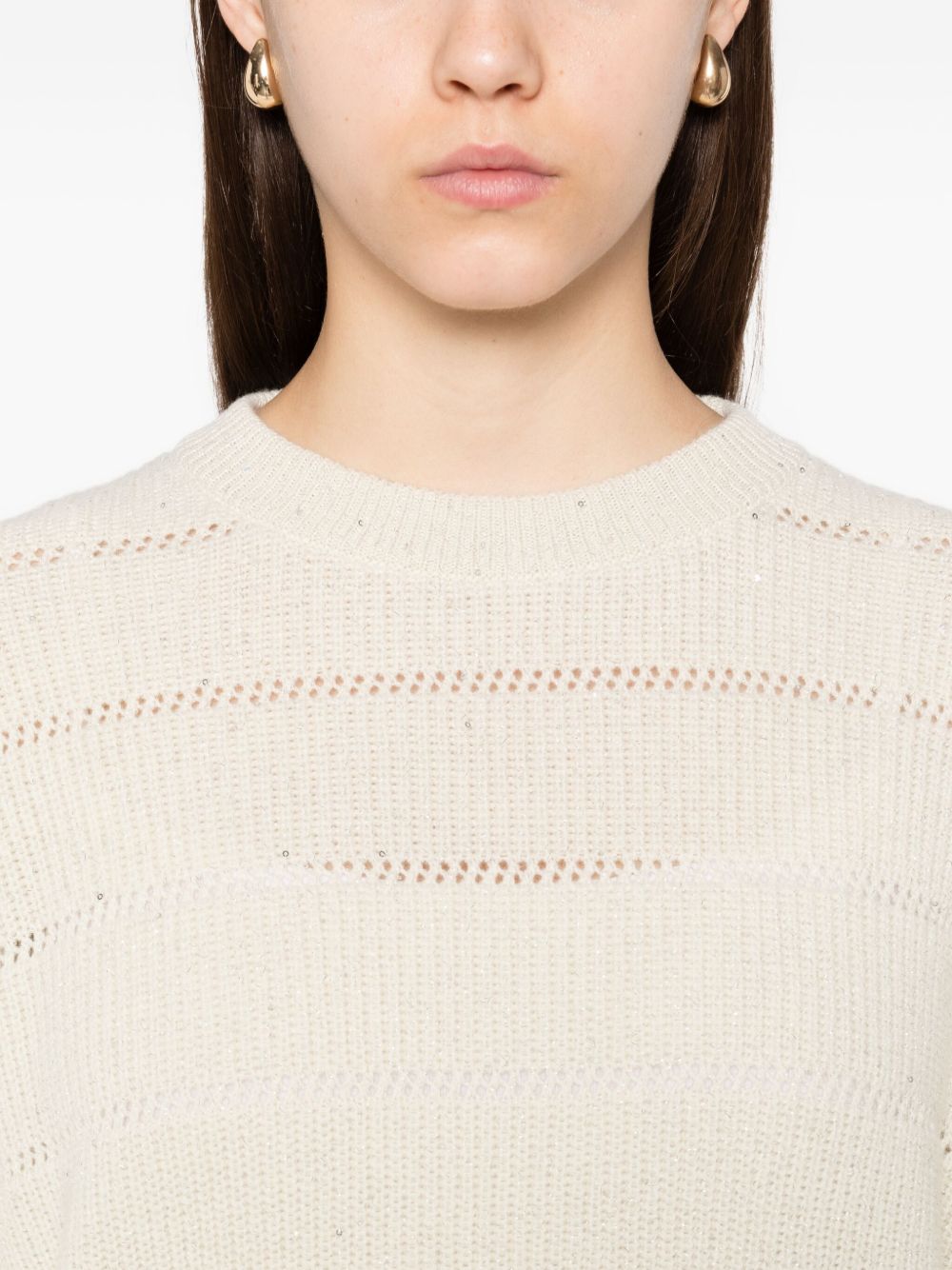 Brunello Cucinelli - Brunello Cucinelli Sweaters Beige - Topwear