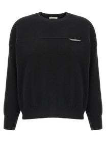 BRUNELLO CUCINELLI - BRUNELLO CUCINELLI - Monile crop sweater - Women’s Knitwear