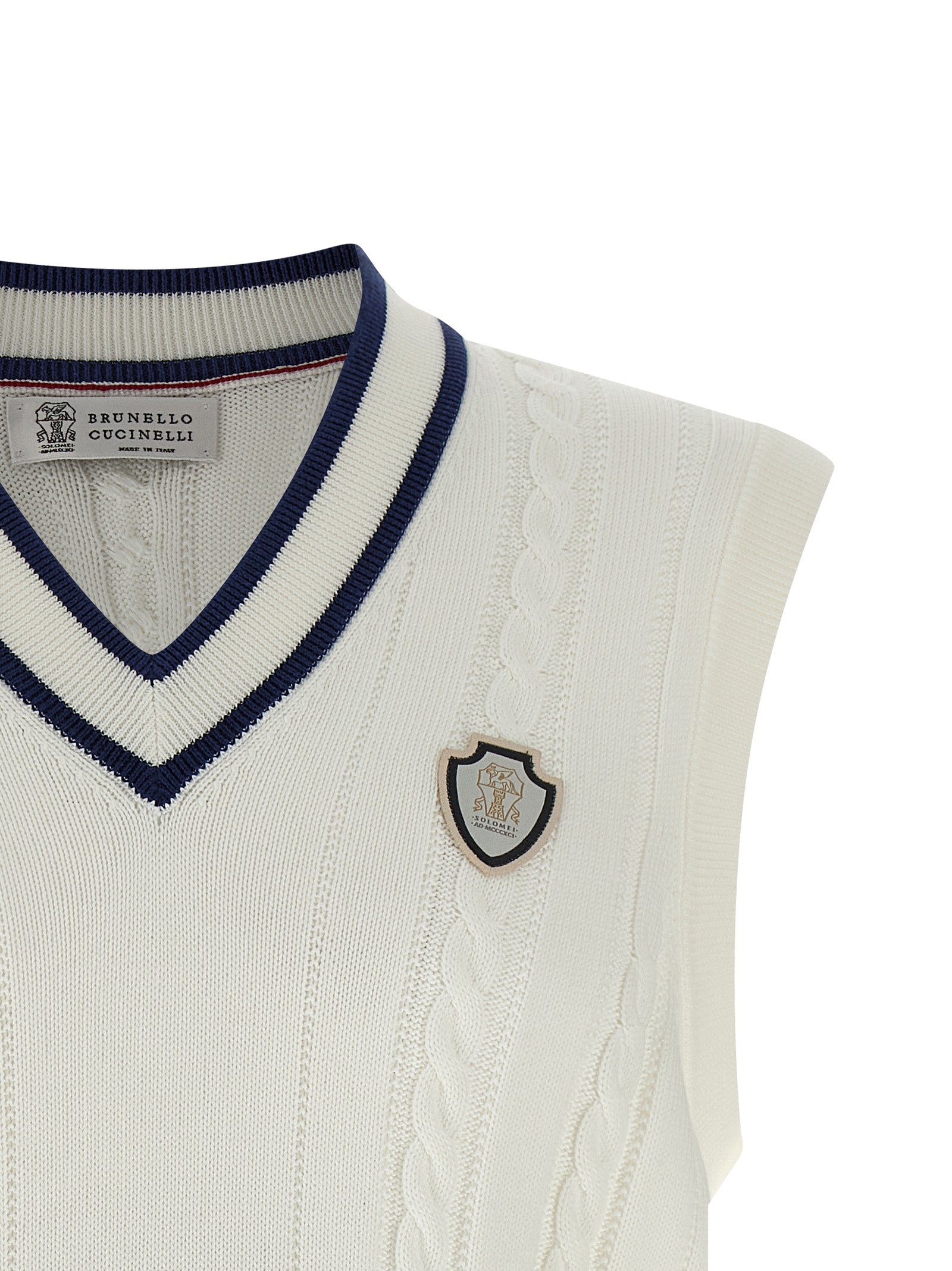 BRUNELLO CUCINELLI - BRUNELLO CUCINELLI - Cotton braided vest - Men’s Outerwear