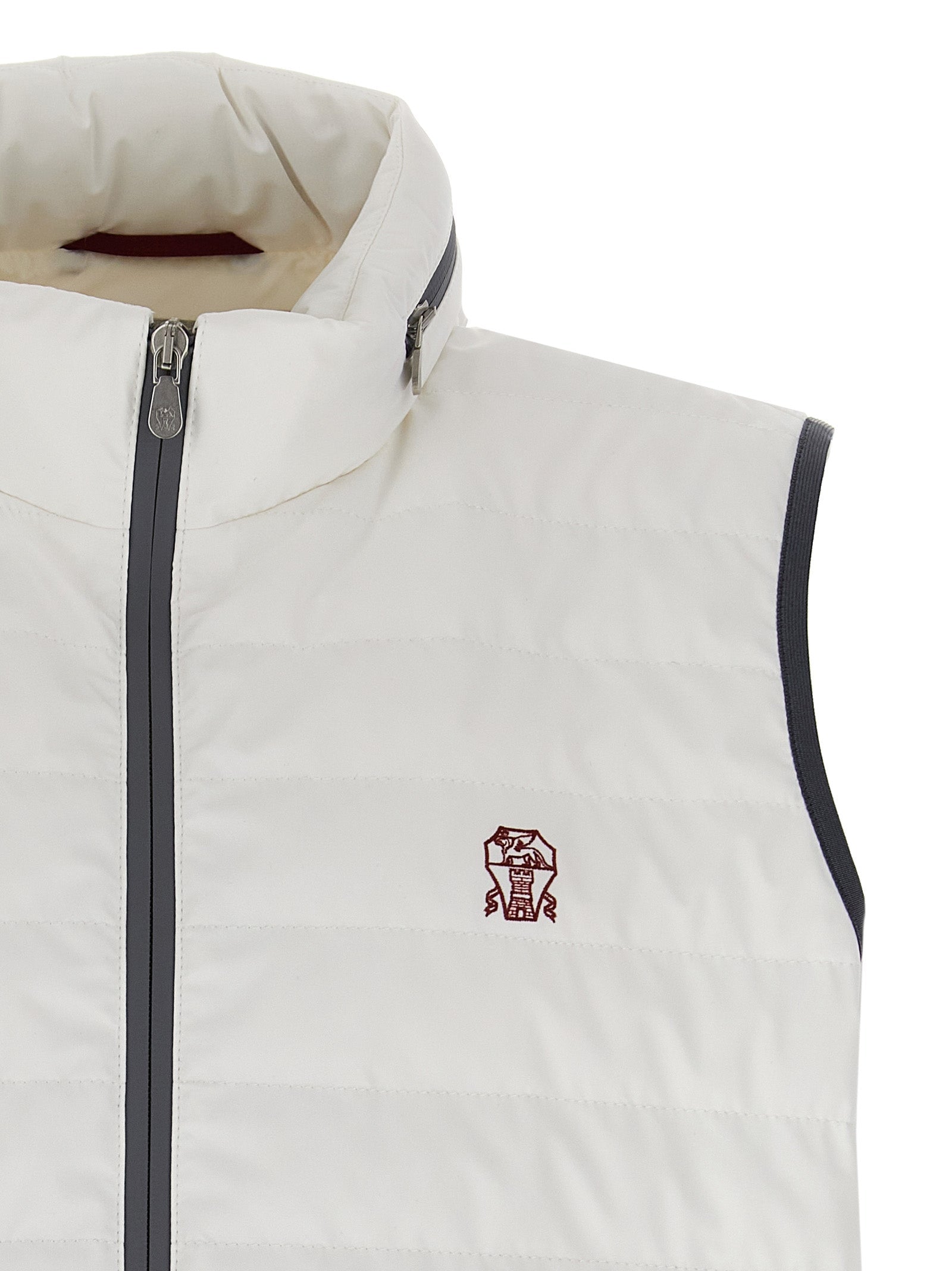 BRUNELLO CUCINELLI - BRUNELLO CUCINELLI - Logo vest - Men’s Outerwear