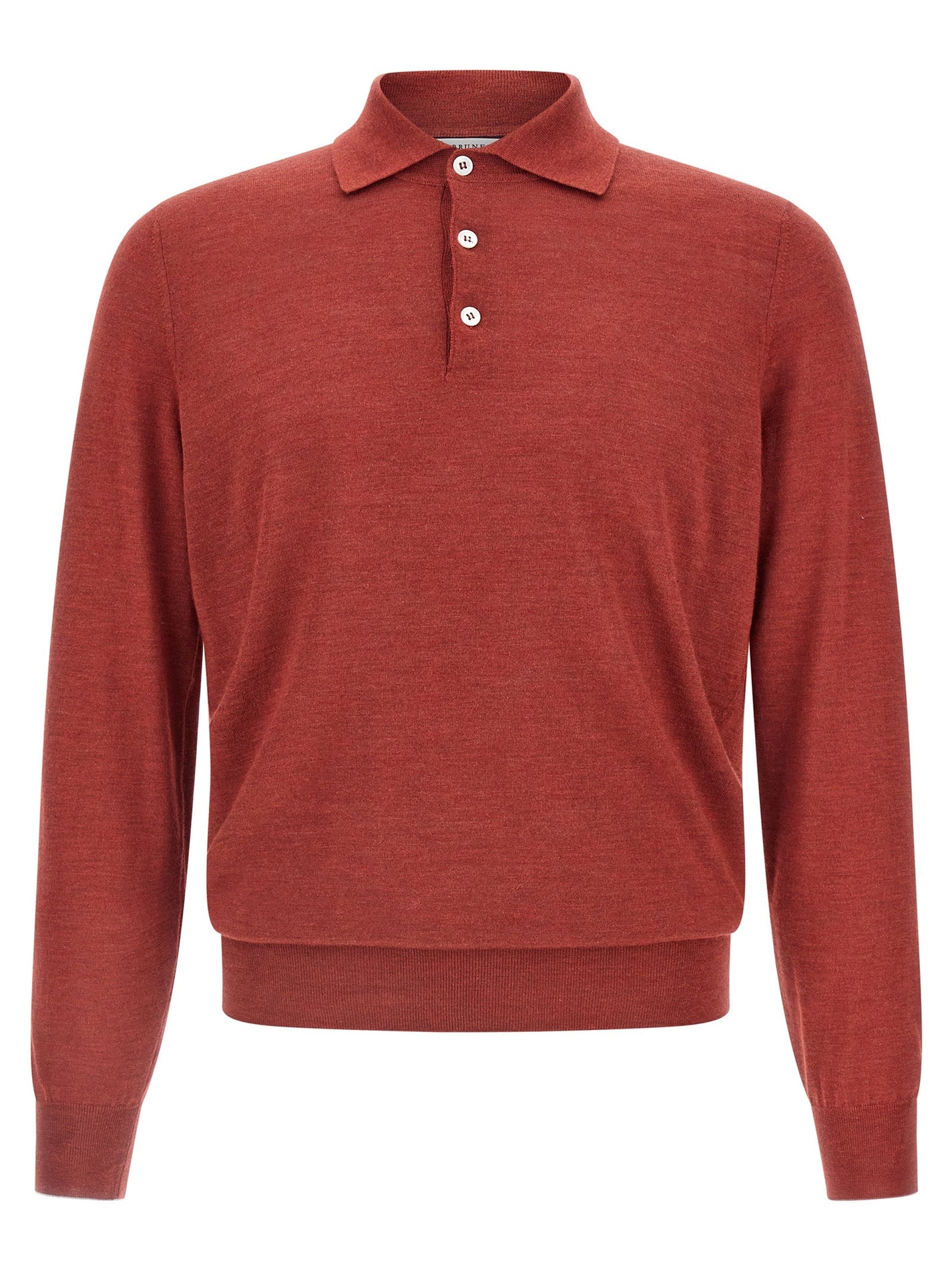 BRUNELLO CUCINELLI - BRUNELLO CUCINELLI - Shaved knit polo shirt - Men’s Tops